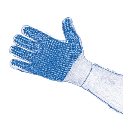 figure 1 PVC-dot grip style gloves for use with drywall