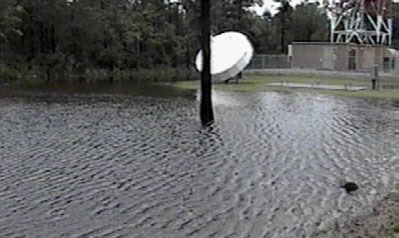 Photo showing floodwaters
