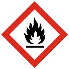 International symbol for flammable material
