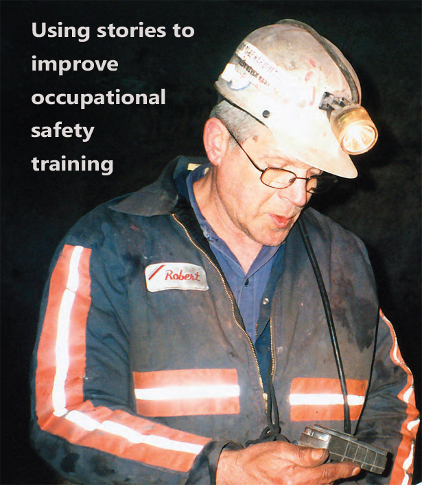 Picture of a male miner: Using stories to improve occupational safety training