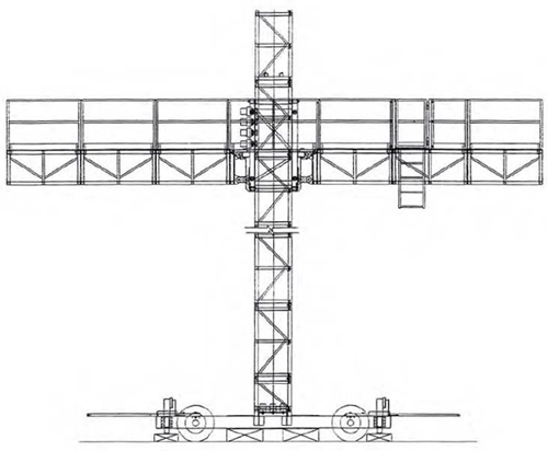 schematic drawing of the scaffolding system
