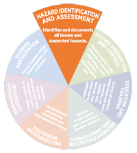 Hazard Identification and assessment pie slice graphic