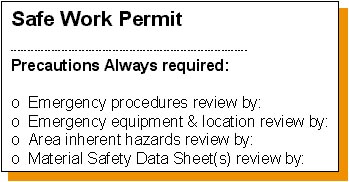 hot work permit procedure