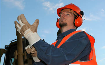 Photo of construction worker