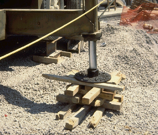 photo of blocking or cribbing