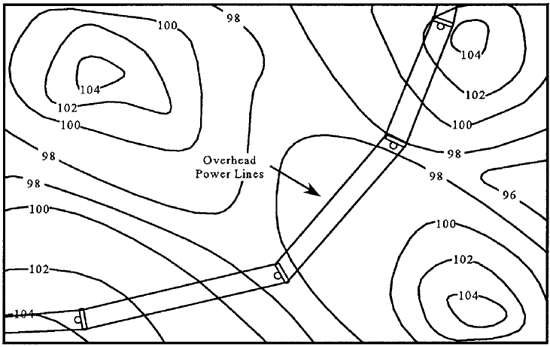 Diagram of power lines
