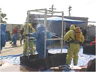 photo of decontamination station