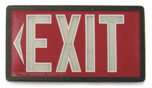 photo of Exit signs with tritium 