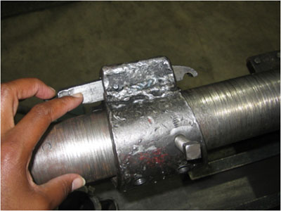 Wire or filament is wound around a rotating mandrel.