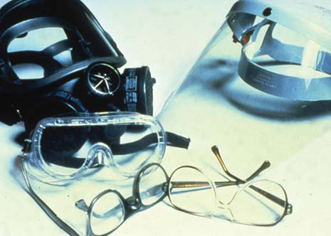 Chemical goggles, with side shields to