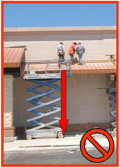 Al trabajar a una altura de 6 pies o más debes utilizar protección contra caídas