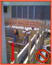 Al trabajar a una altura de 6 pies o más debes utilizar protección contra caídas.