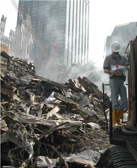 Debris at Ground Zero