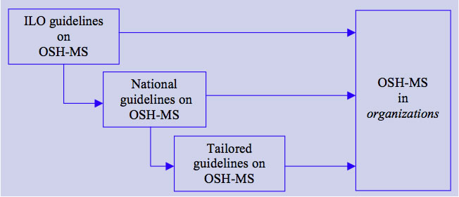 Elements of the national framework for OSH management systems