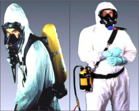 Two examples of full-face respirators