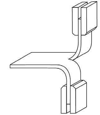 illustration of tearing test configuration