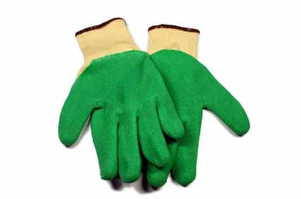 photo of coated gloves