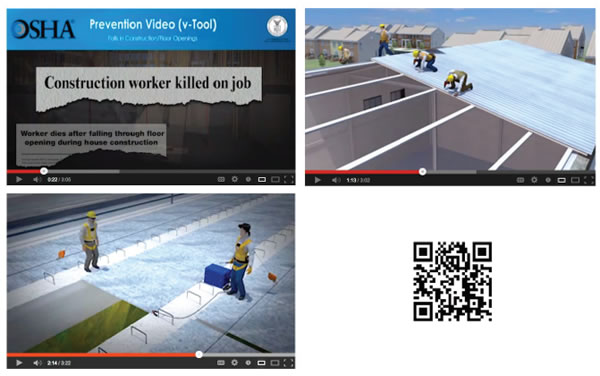 screen shots of prevention videos on YouTube