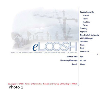 Original eLCOSH home page