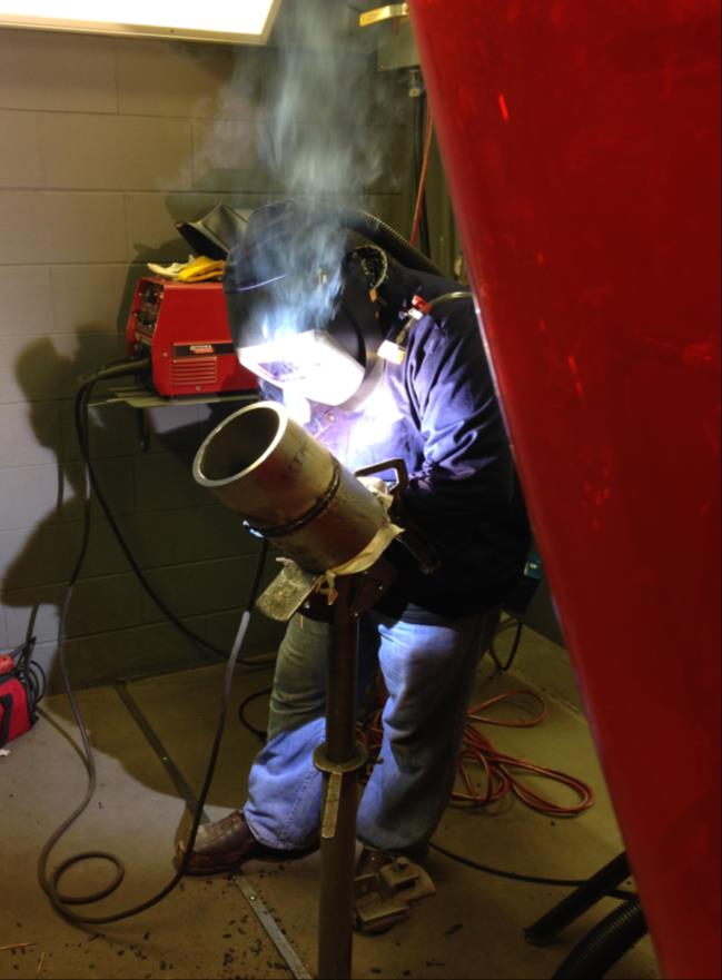 image of worker Stainless Steel Welding without LEV