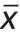 x-bar symbol