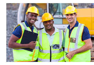 photo of 3 construction workers
