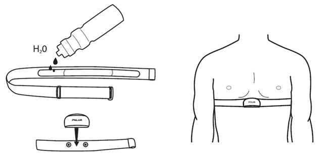 line drawing illustrating how to place the pulse oximeter