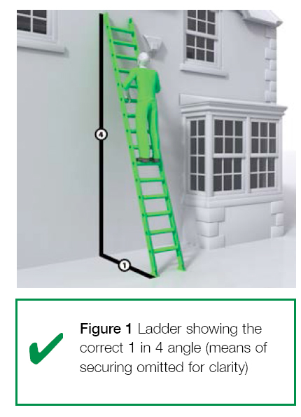 Safe use on sale of ladders