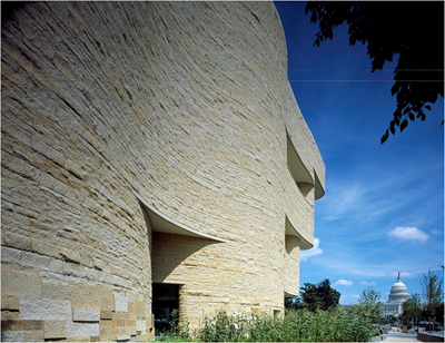 Photo of Smithsonian National Museum of the American Indian 
courtesy Wikimedia Commons and the Smithsonian Institute. 
Photographer: Carol M. Highsmith. 