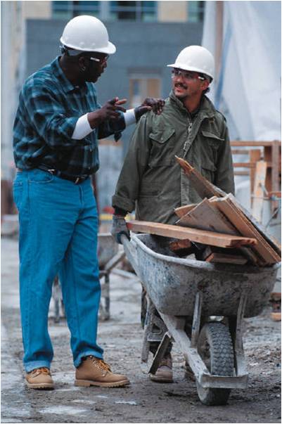 hard hat construction worker