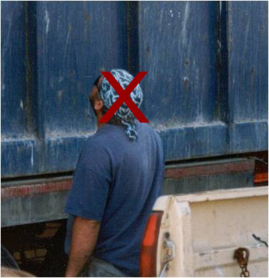 man wearing a kerchief