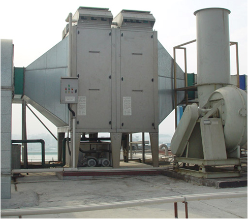 This is a picture of a large precipitator