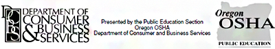 Oregon OSHA Public Education logo and department of consumer and business services