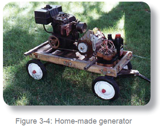 gas-powered mobile generator