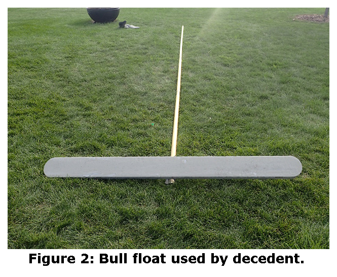Figure 2: Bull float used by decedent